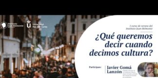 ¿Qué es cultura? una reflexión de Javier Gomá en el curso de verano del IJB