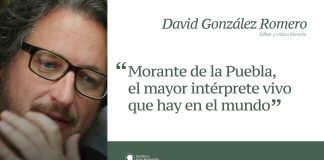 Morante de la Puebla, el mayor intérprete vivo que hay en el mundo